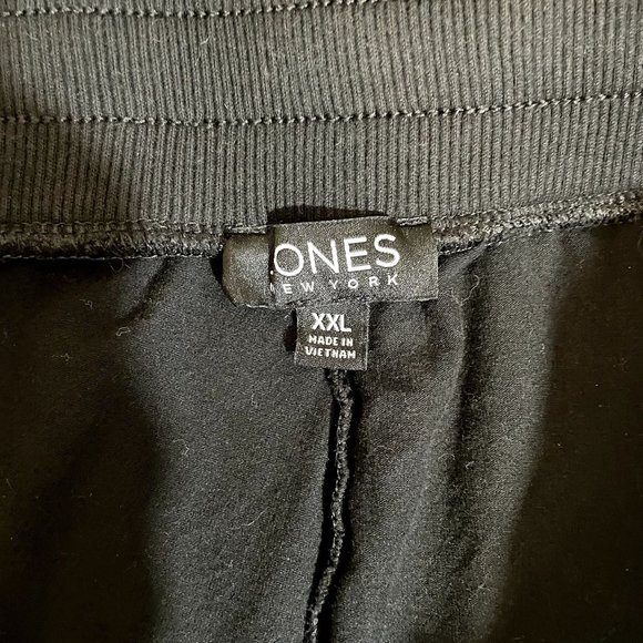 Jones New York Black Cotton Blend Skort Skirt with Shorts and Pockets XXL - Picture 4 of 6